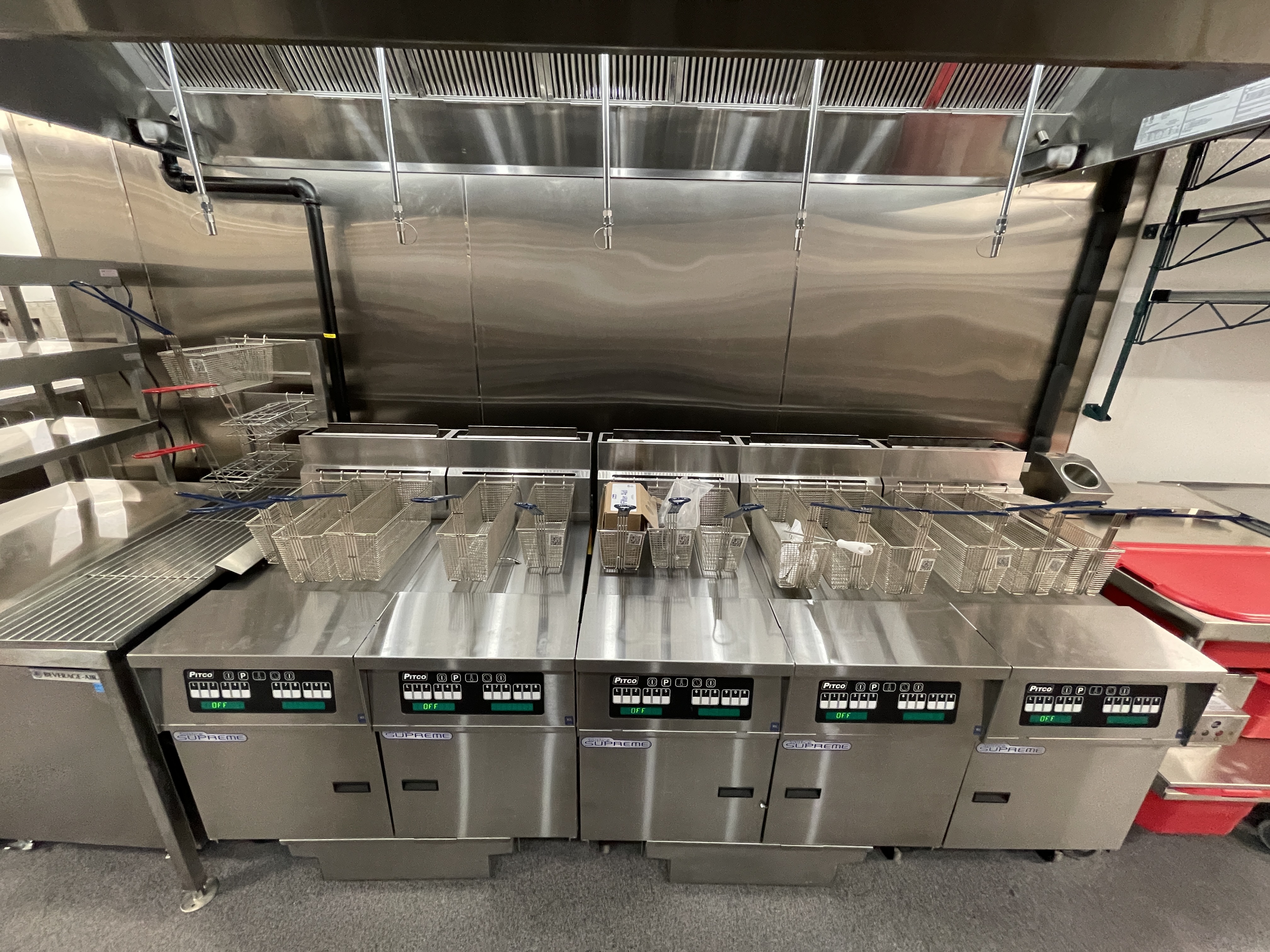 Fryer and kitchen equipment installation supporting opening readiness