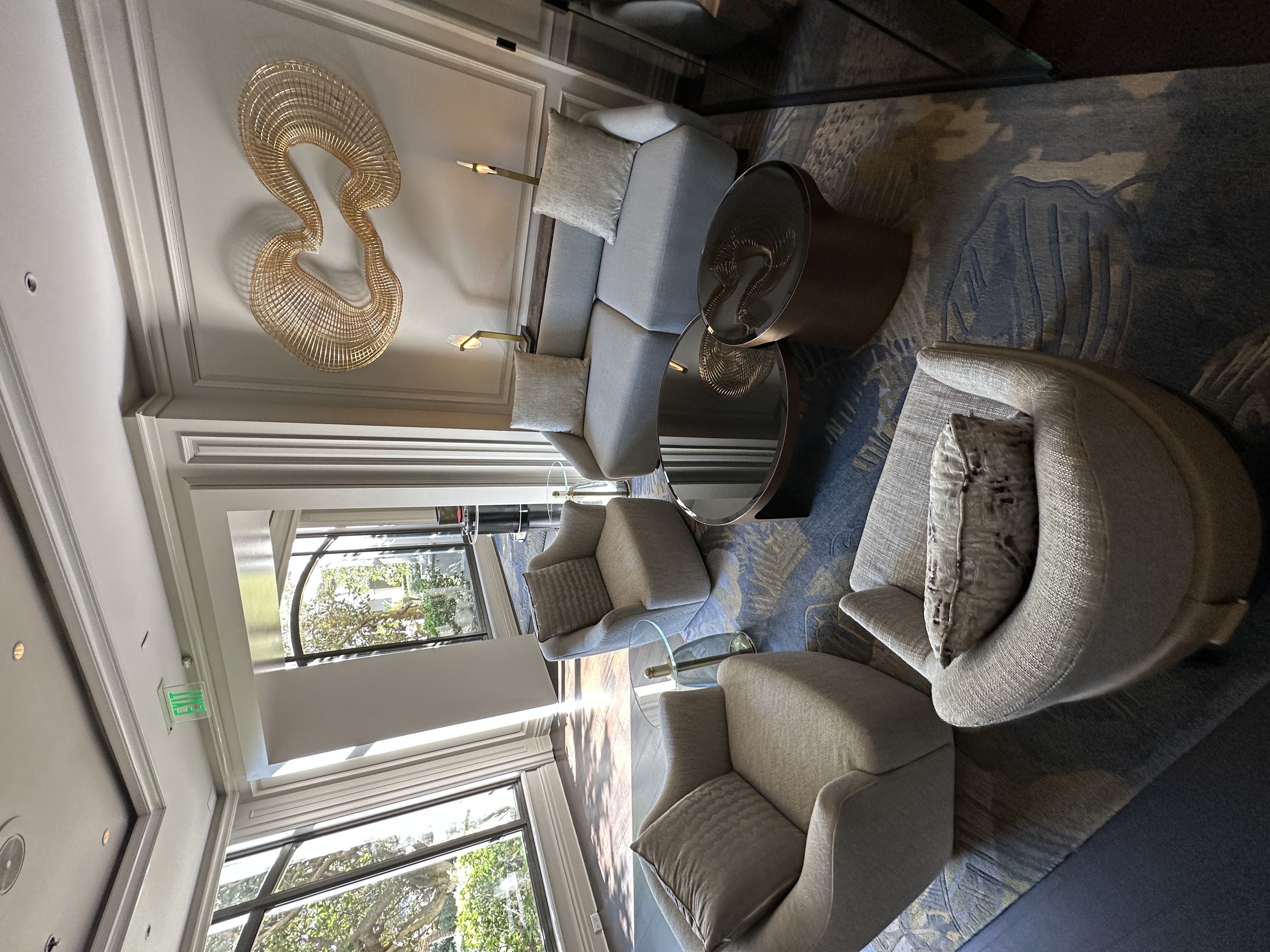 Aerial view of lounge seating configuration at Salt Restaurant
