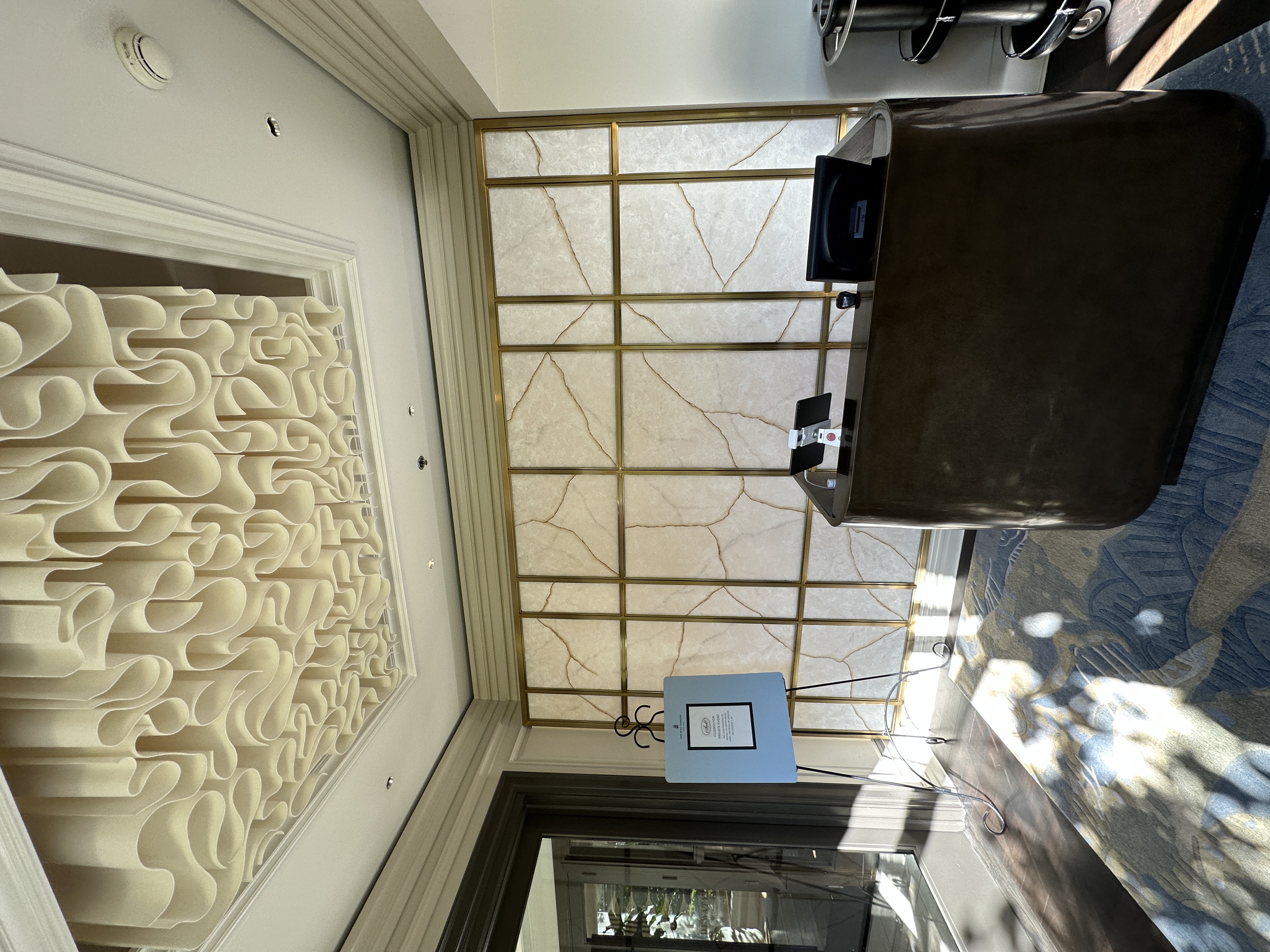 Reception host stand at Ritz-Carlton Salt Restaurant