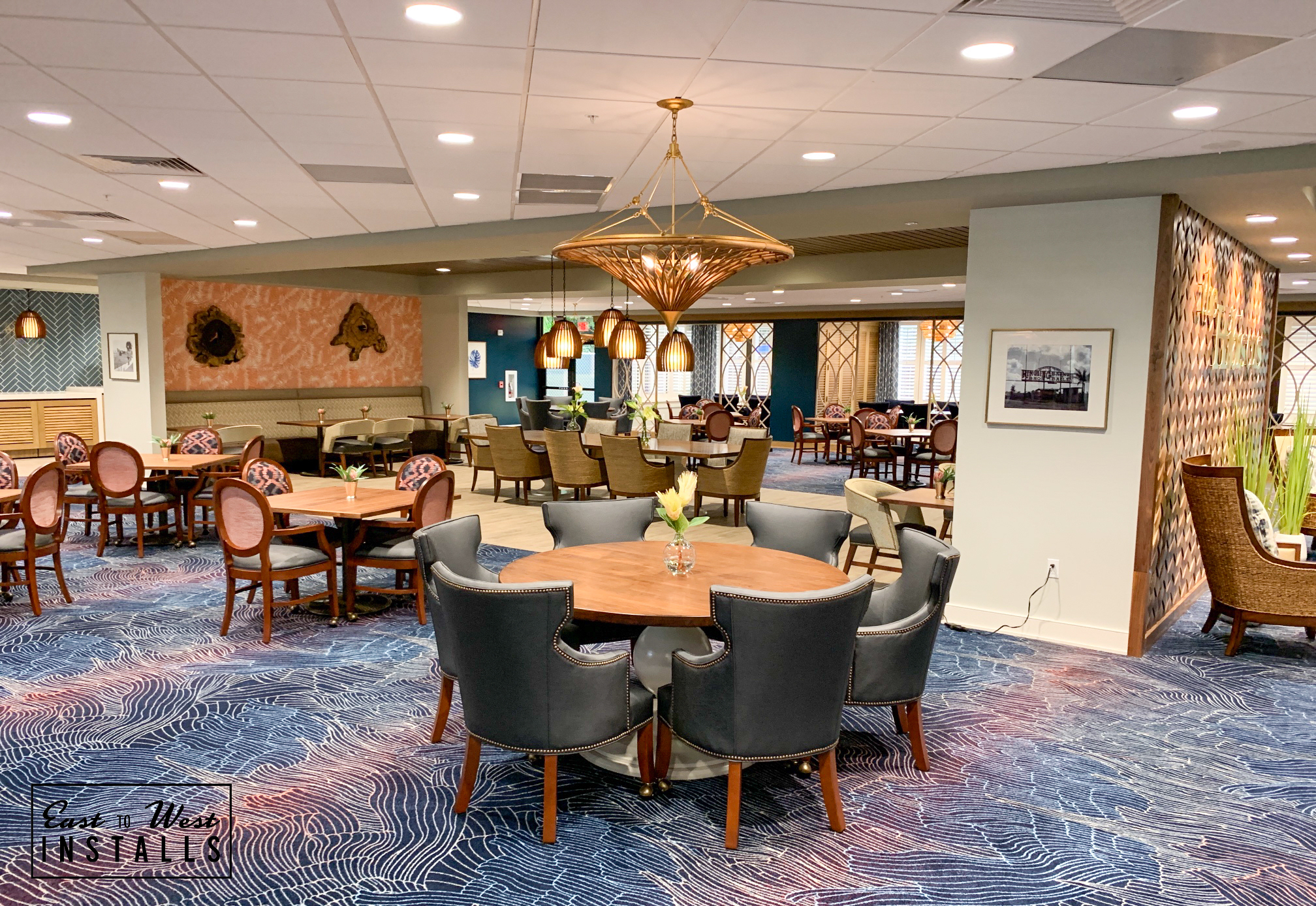Senior living dining and common area from prior founder field experience